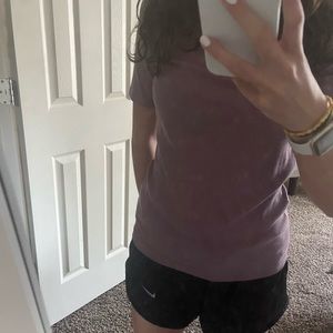 Pink lightweight new day T-shirt with ribbed fabric